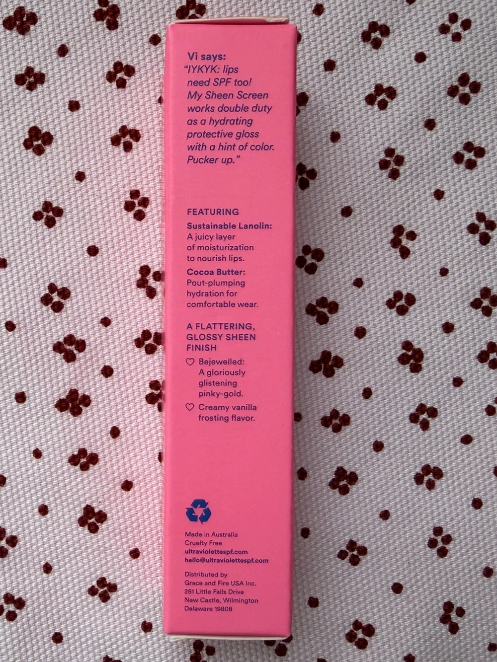 BNIB Ultra Violette Sheen Screen SPF 50 Hydrating Lip Balm — Bejewelled